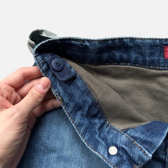 Denim and Camouflage Mini Skirt - Picture 5 of 7